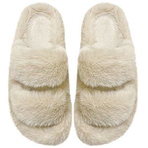 B. Encore Slippers for Woman. Soft Indoor Outdoor Open Toe Winter Slippers